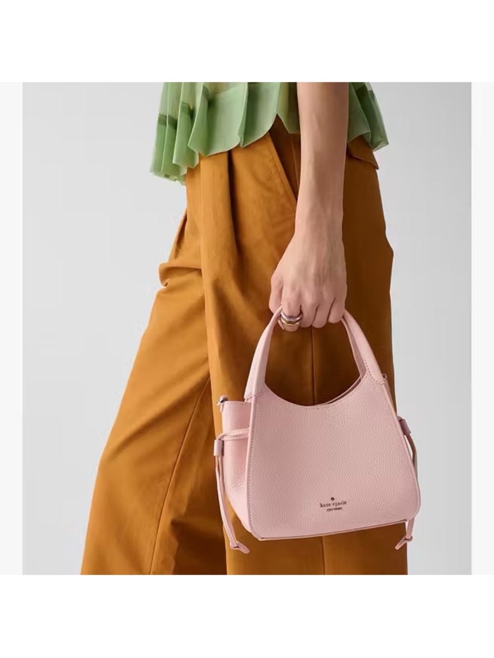 Kate Spade Stash Small Pebbled Leather Satchel Crossbody Bag - Picture 5 of 6